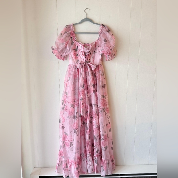 Francesca's Carrie Corset Floral Maxi Dress - Picture 5 of 5